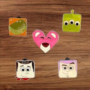 5 Toy Story Disney Parks Trading Pins, Plus 2 Bonus Pins